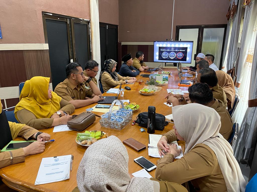 Rapat Bersama Tim Pengendalian dan Evaluasi (Dalev) dengan Tim Analisa Data Penyusunan Kebijakan Perencanaan Pembangunan Daerah Kota Dumai