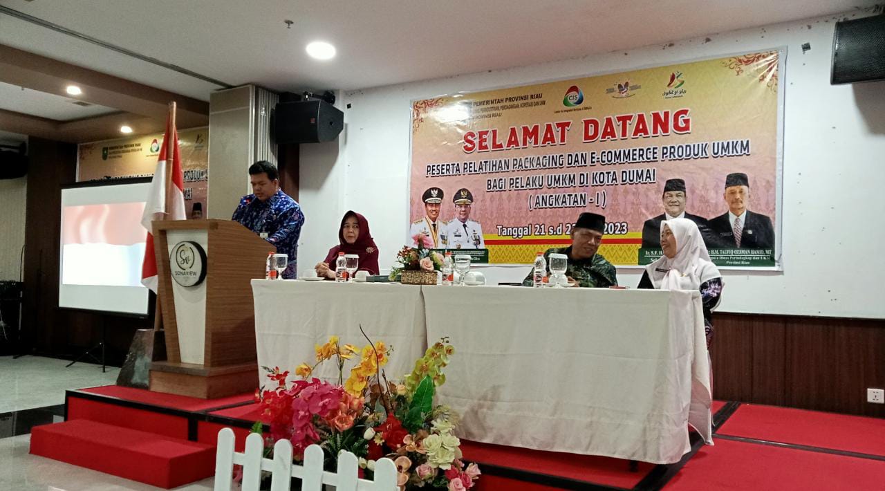 PEMBUKAAN PELATIHAN PACKAGING DAN E-COMMERCE PRODUK UMKM