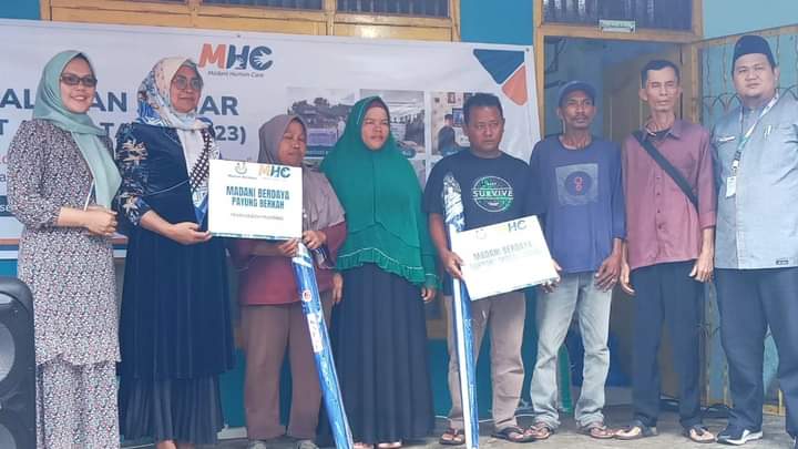 Kegiatan Bidang P2KOPUKM dalam rangka mengikuti acara Penyaluran  Zakat diakhir Tahun 2023 untuk 7 Kecamatan di Kota Dumai, di MHC Kantor Lembaga Amil Zakat Kota Dumai