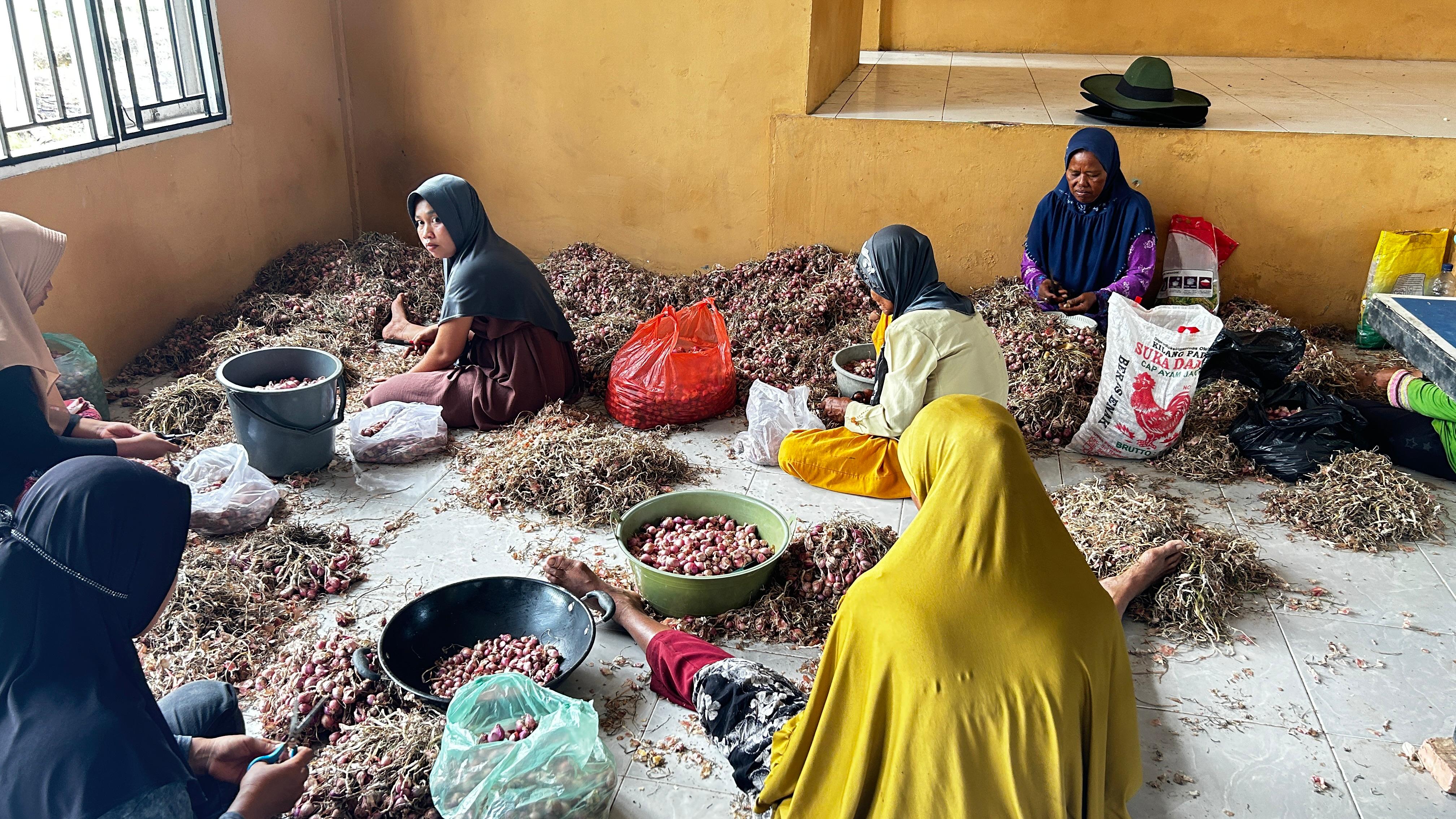 mengunjungi kawasan pertanian terpadu yang dikelola oleh para petani lokal.